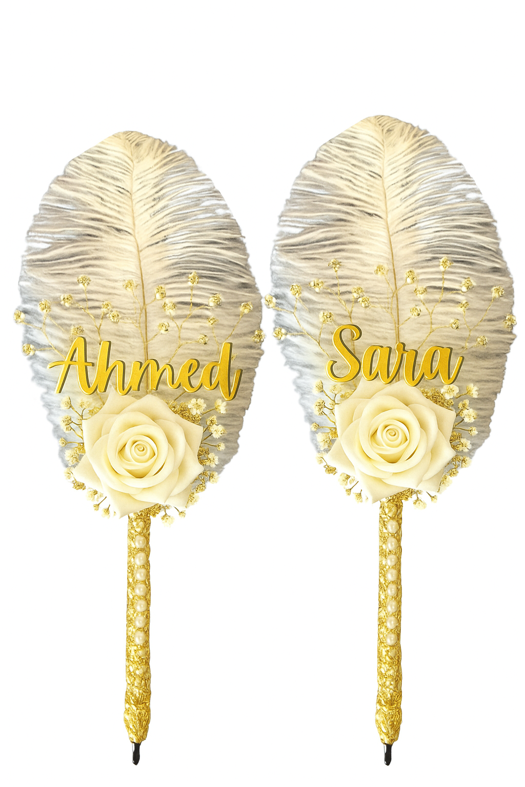 Luxury Signature Pen Set | Custom Bride & Groom Names | Elegant Wedding/Nikah Keepsake| Set of 2