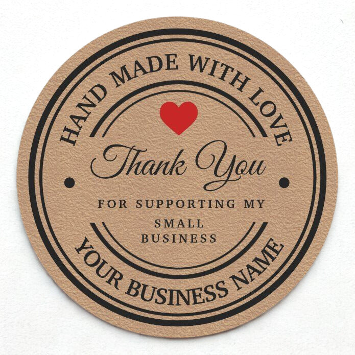 Custom Round Business Logo Stickers – Waterproof & Durable (120 Pieces)