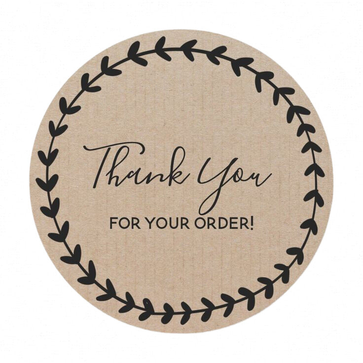 Custom Round Business Logo Stickers – Waterproof & Durable (120 Pieces)