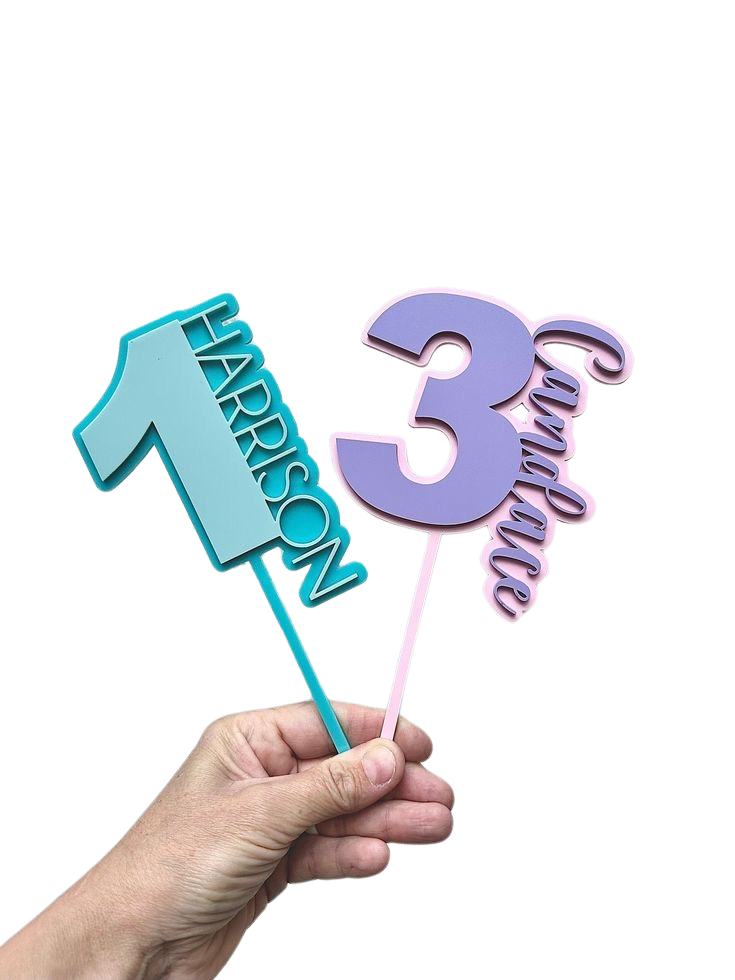 Custom Cake Topper | 3D Name or Theme | Ideal for Weddings, Birthdays, Parties