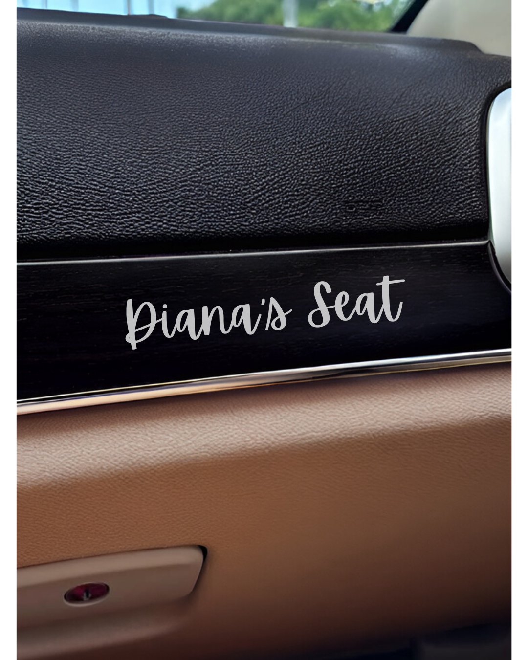 Passenger Princess Name Decal | Custom Car Sticker