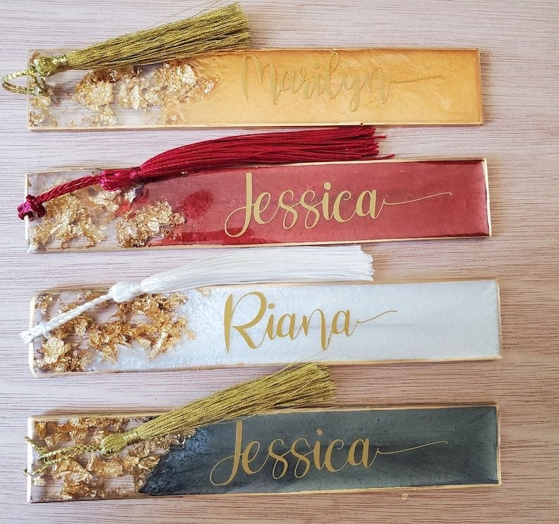 Bookmark – Personalized with Custom Text & Tassel - Gift for Book Readers