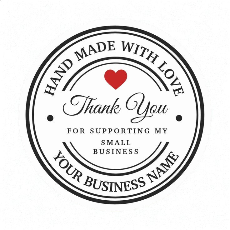 Custom Round Business Logo Stickers – Waterproof & Durable (120 Pieces)
