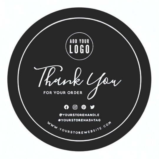 Custom Round Business Logo Stickers – Waterproof & Durable (120 Pieces)